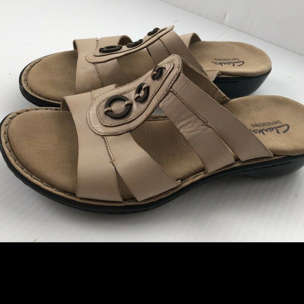 New Clarks bendables slide women's shoes sz 9